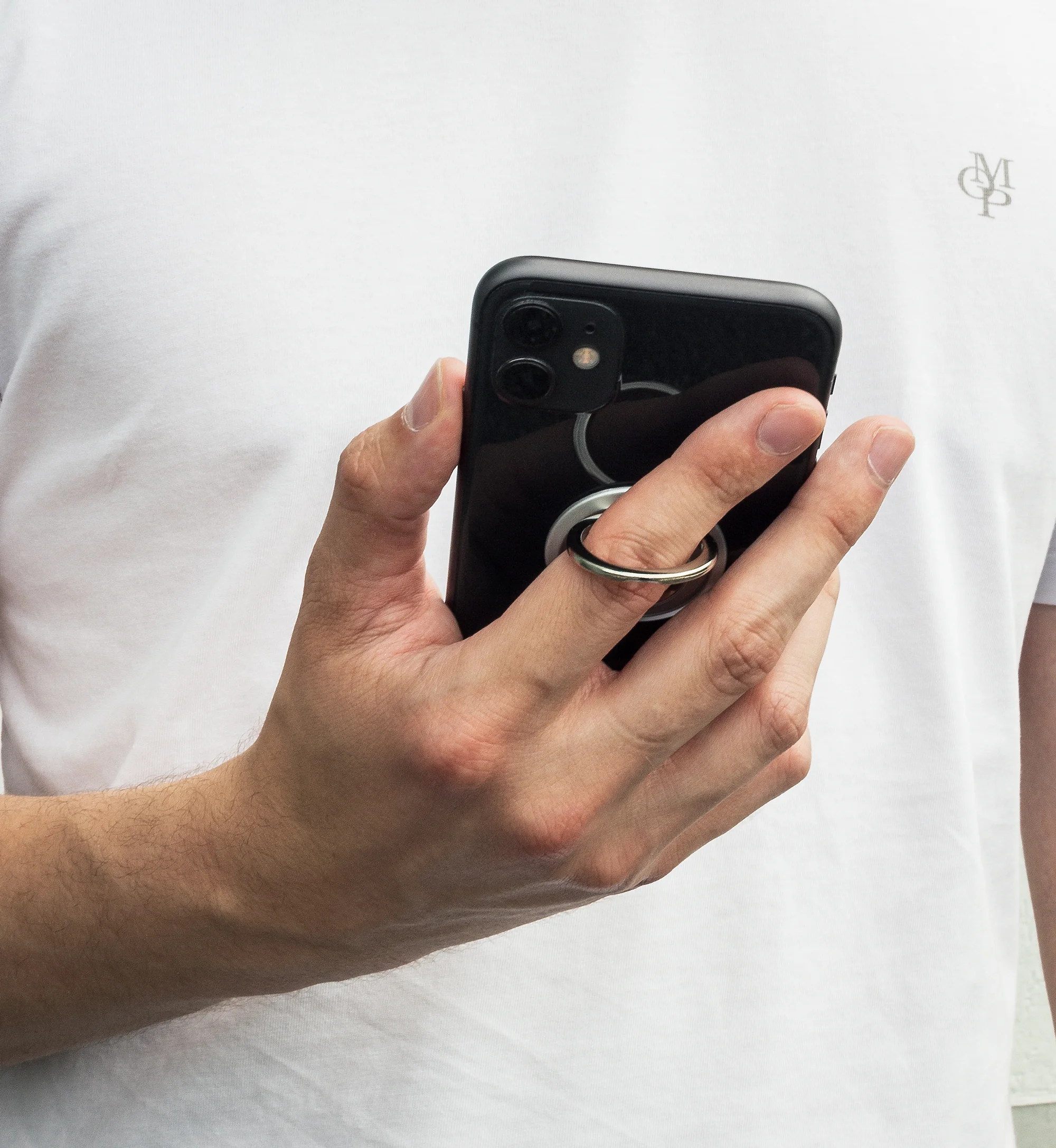 phone, smartphone, ring, silver ring, hands