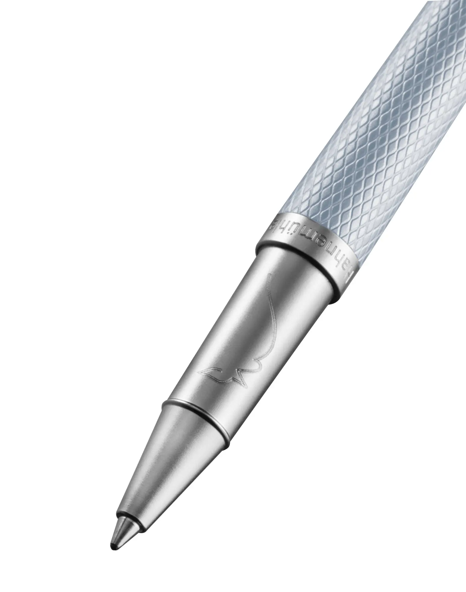 mechanical pencil, metallic grip, silver barrel, precision tip, retractable