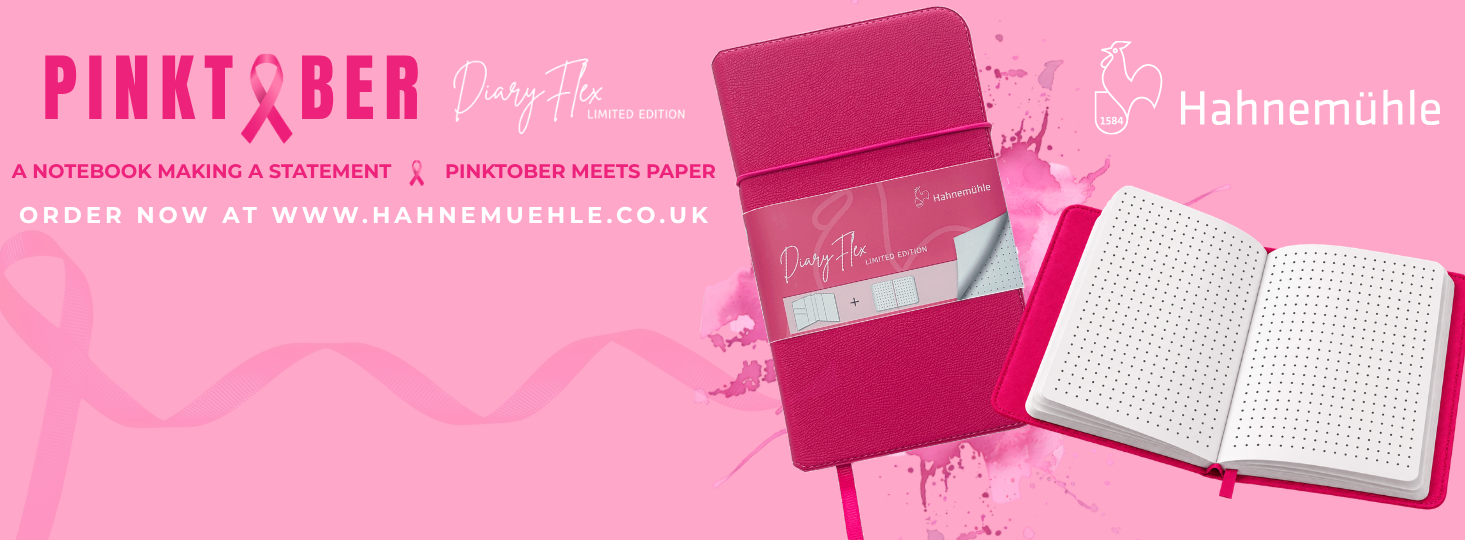 pink notebook, diary, pocket planner, dot grid pages, limited edition