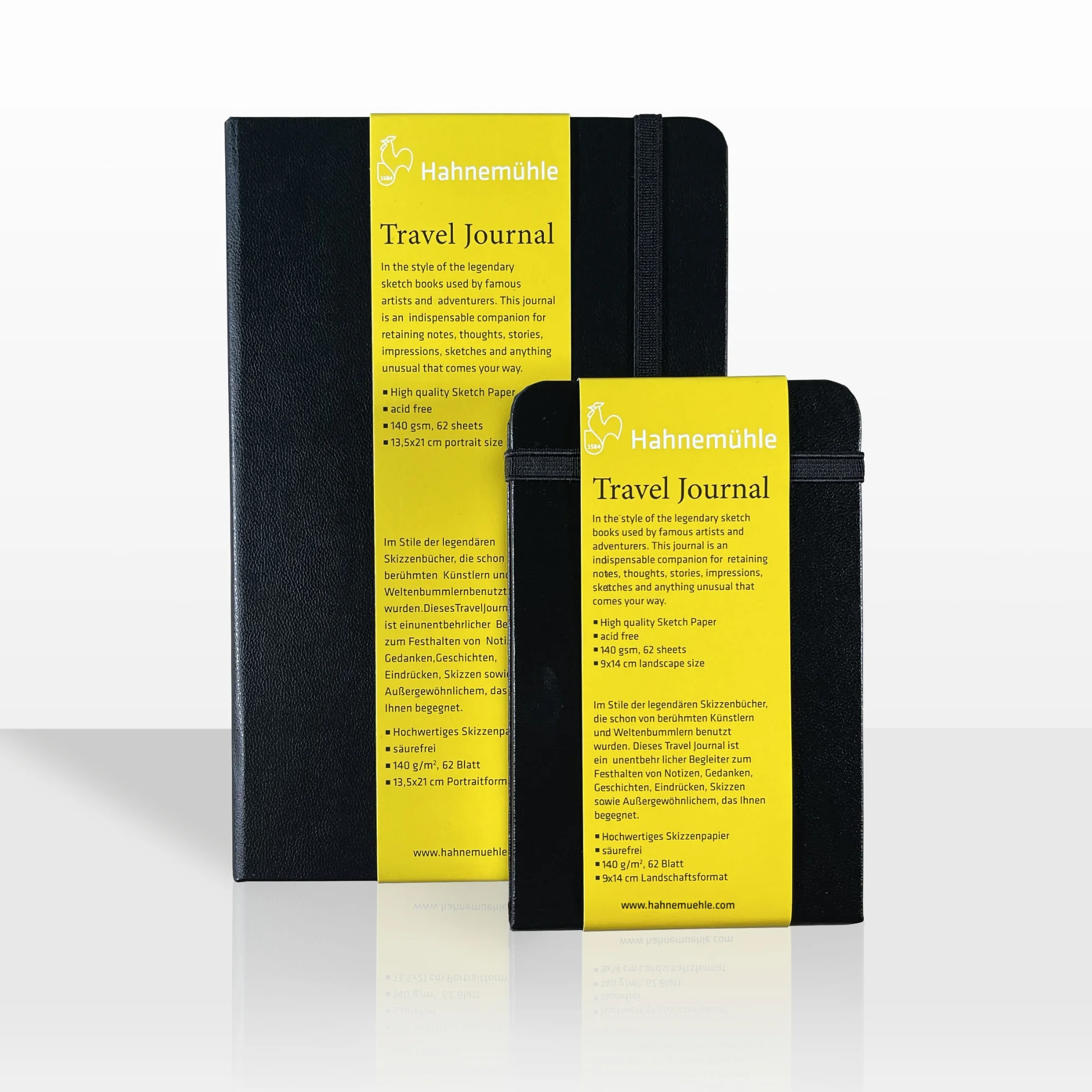 travel journal, sketchbook, hardcover, yellow label, bundle set