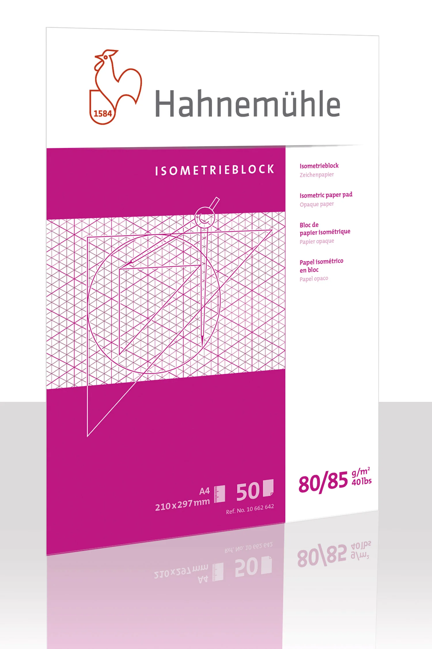 isometric block, paper pad, A4, 80/85 g/m², notebook pad