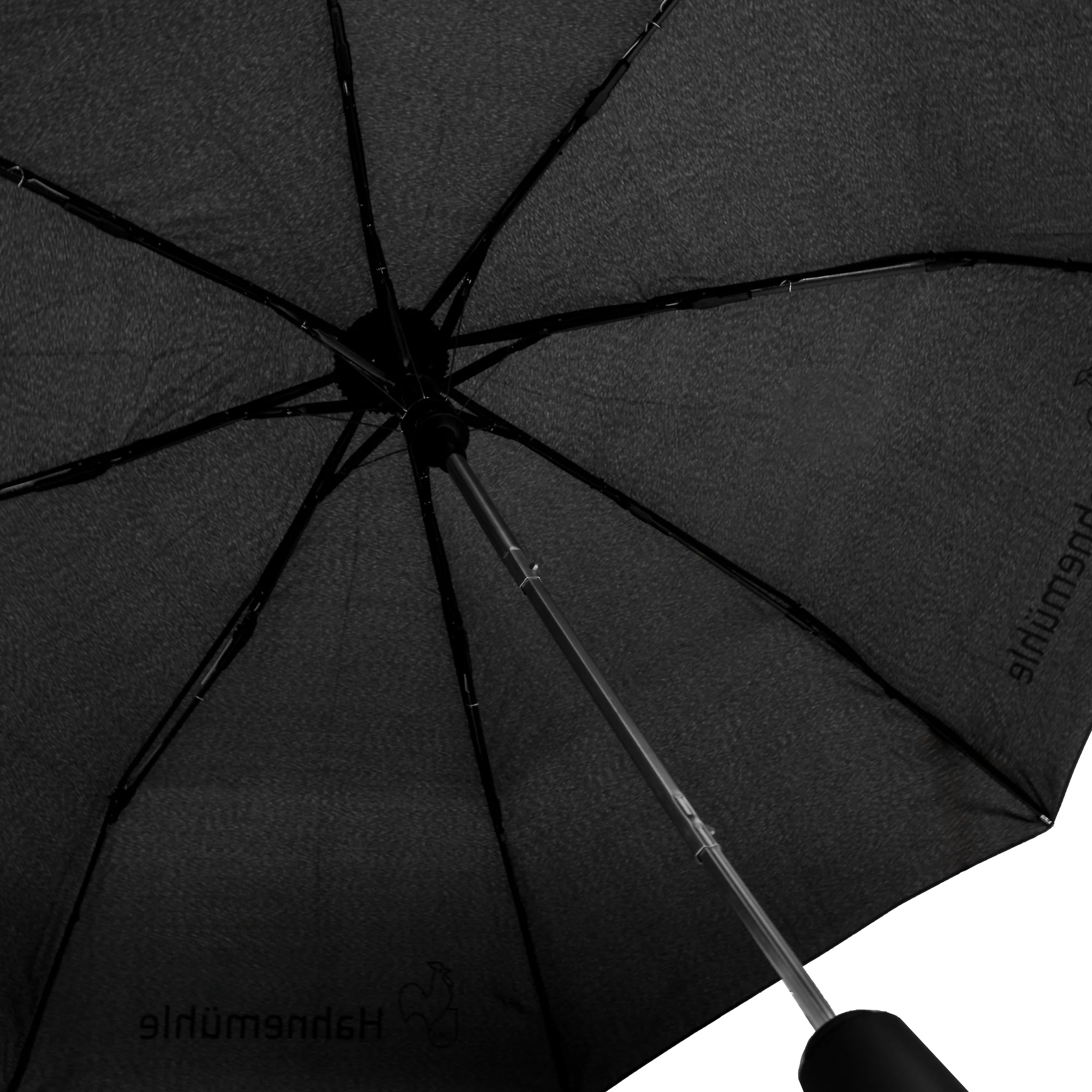 umbrella, parasol, handheld, black, metal pole