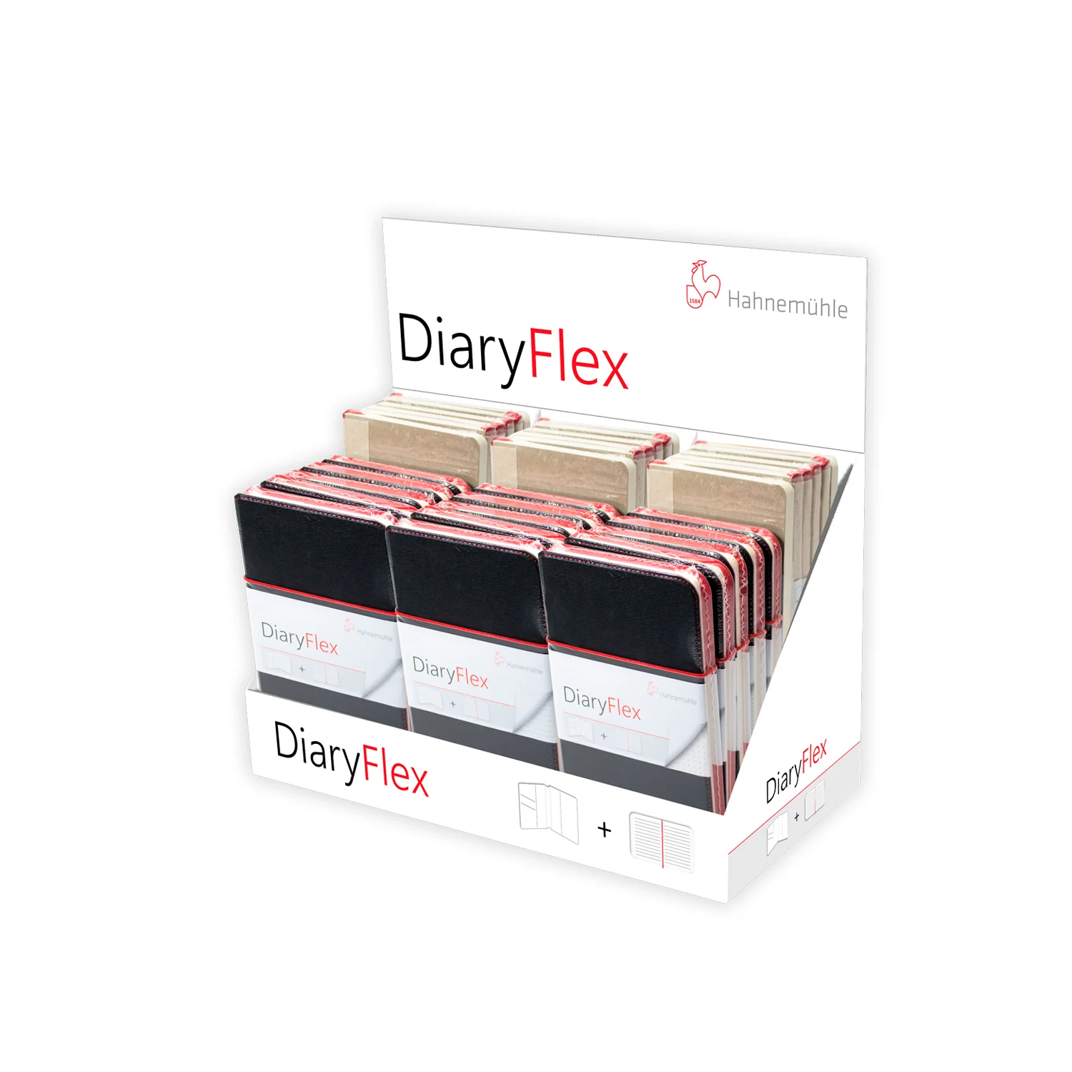 diary, flex, notebook, staple, box
