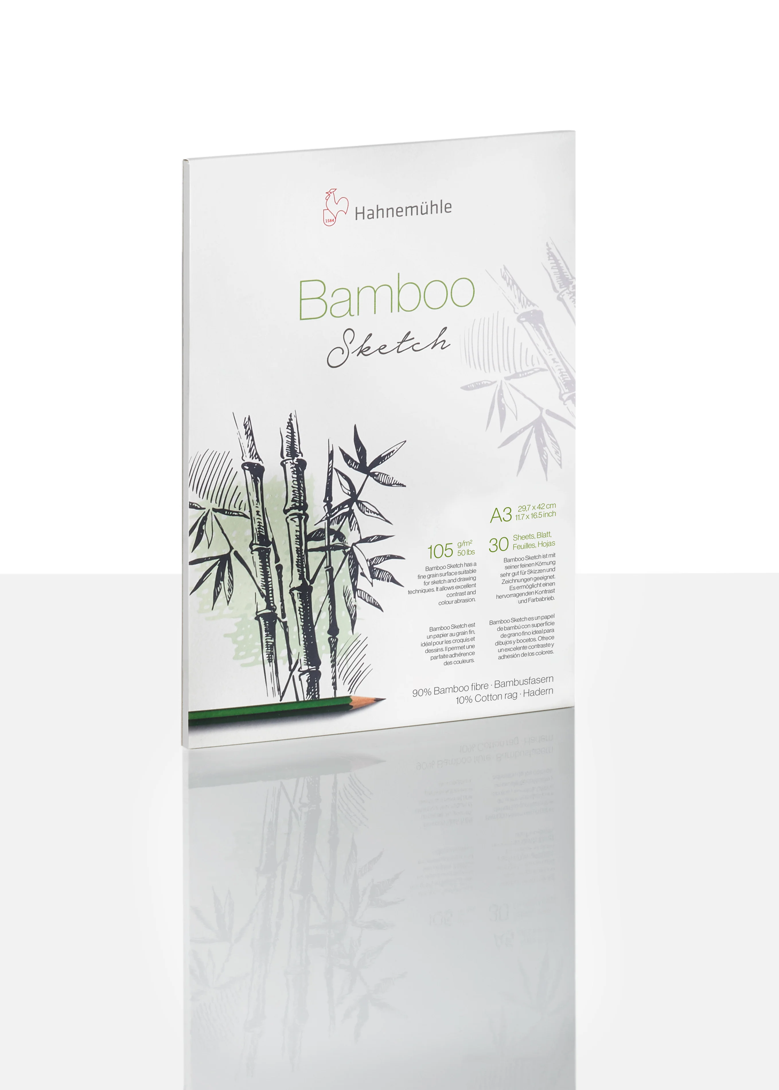 bamboo, sketch, paper, A3, packaging