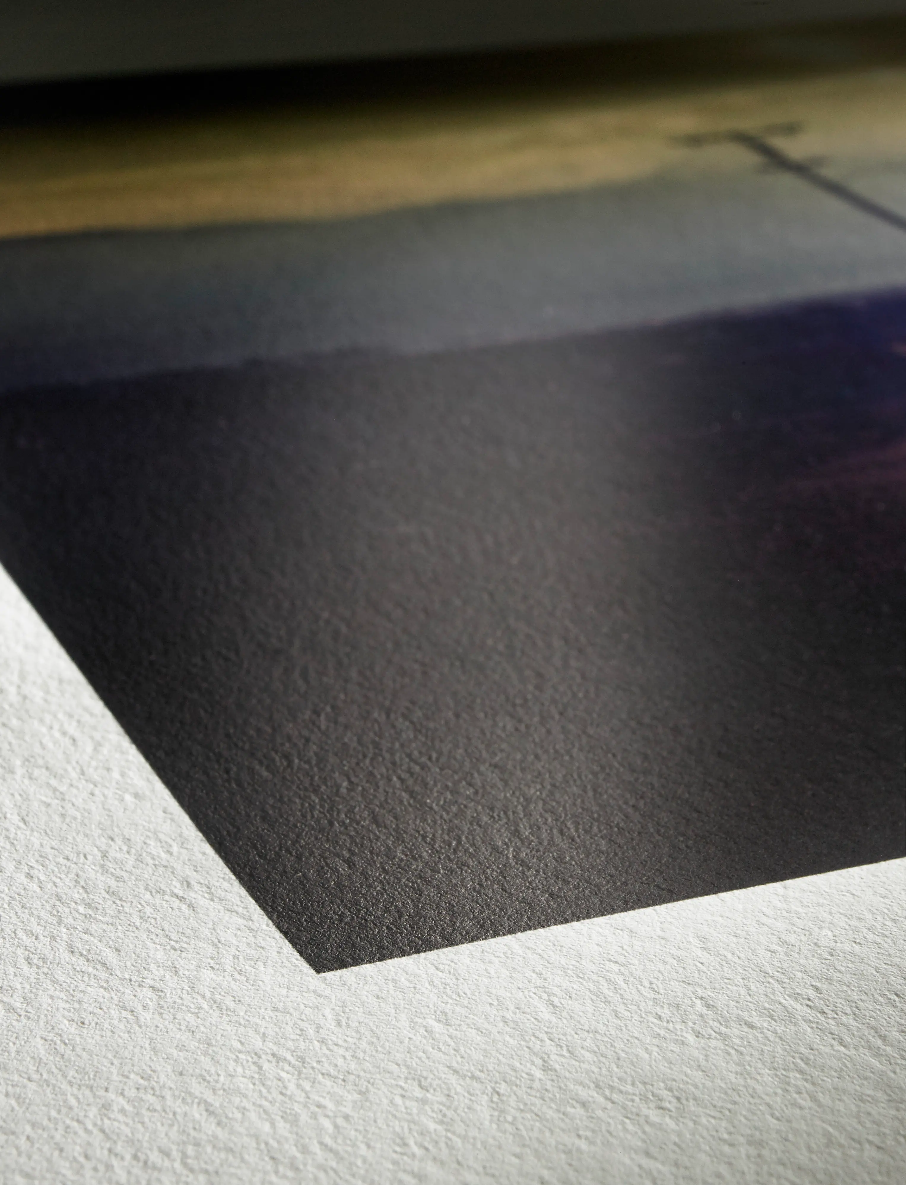 poster, paper, matte, corner, shadow