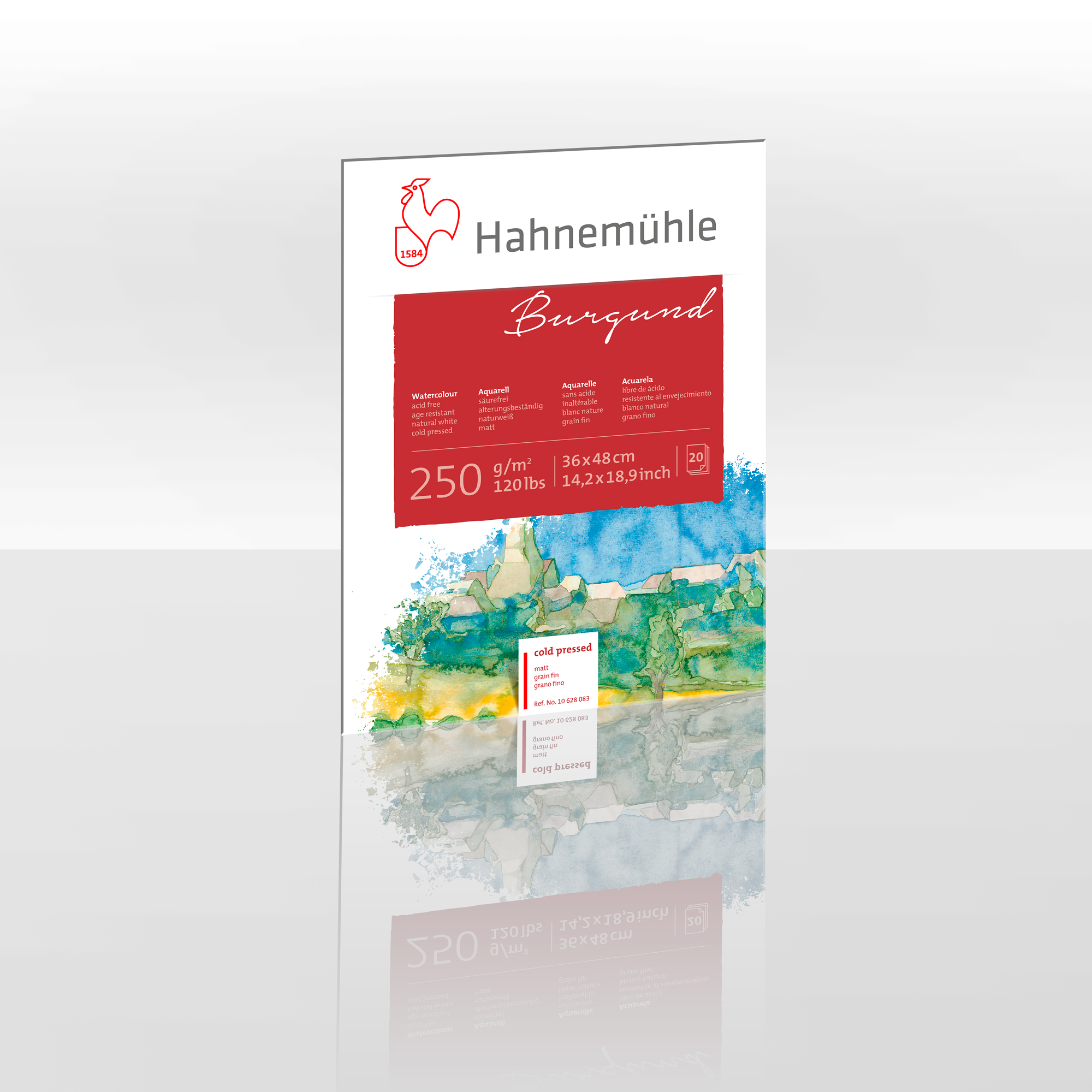 Burgund Watercolour Paper - Hahnemuehle