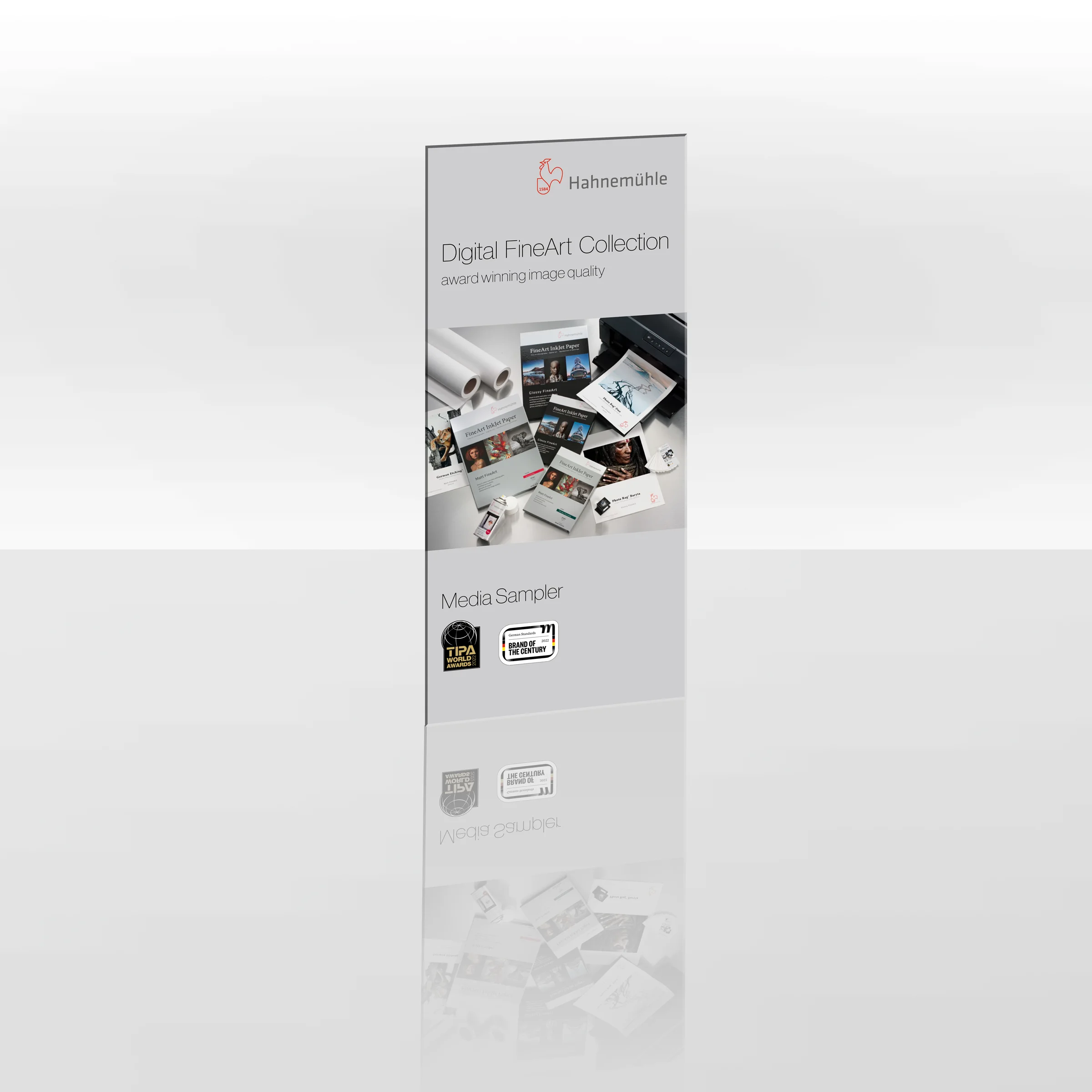 brochure, digital, media, collection, sampler