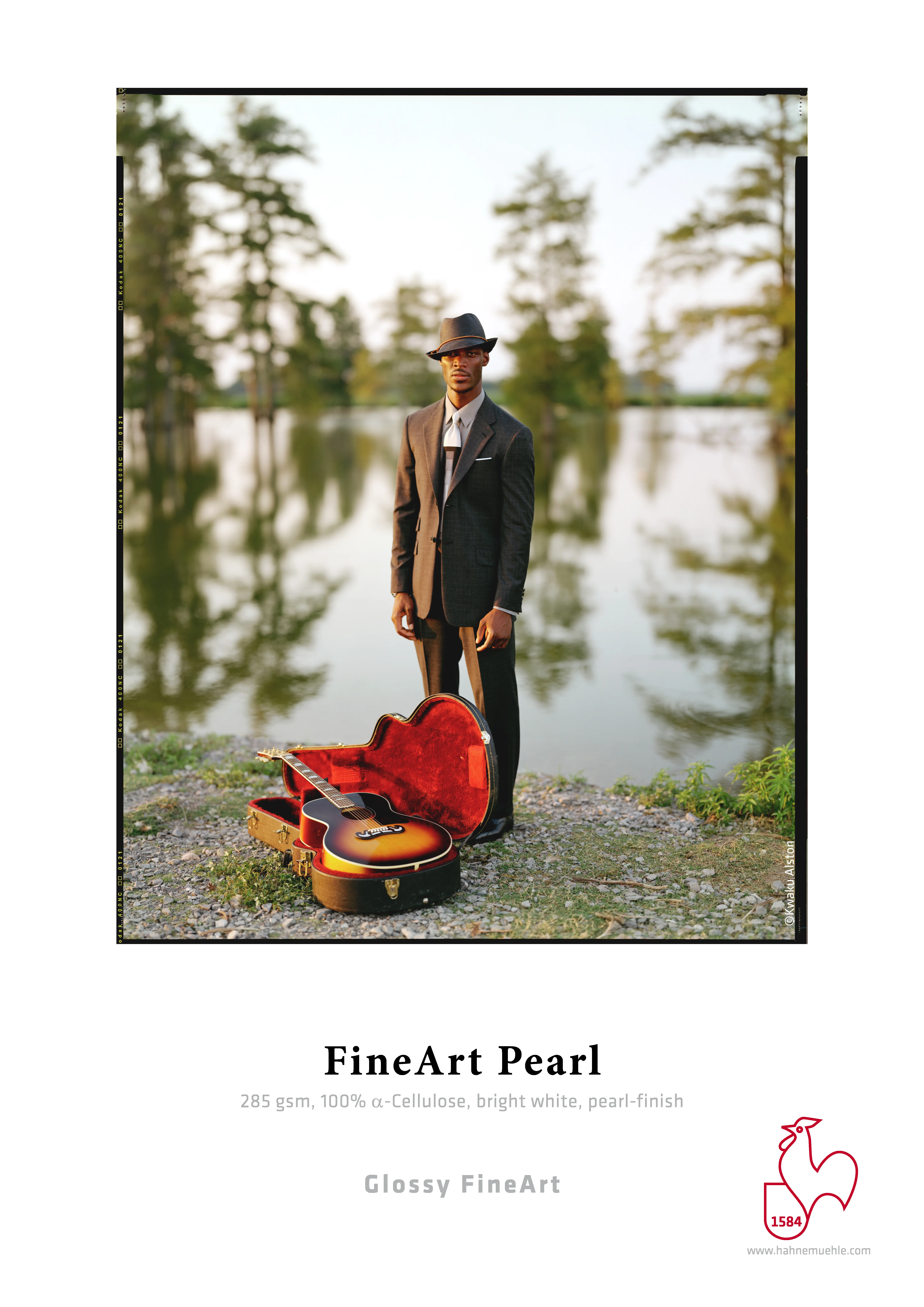 suit, man, hat, guitar, lake