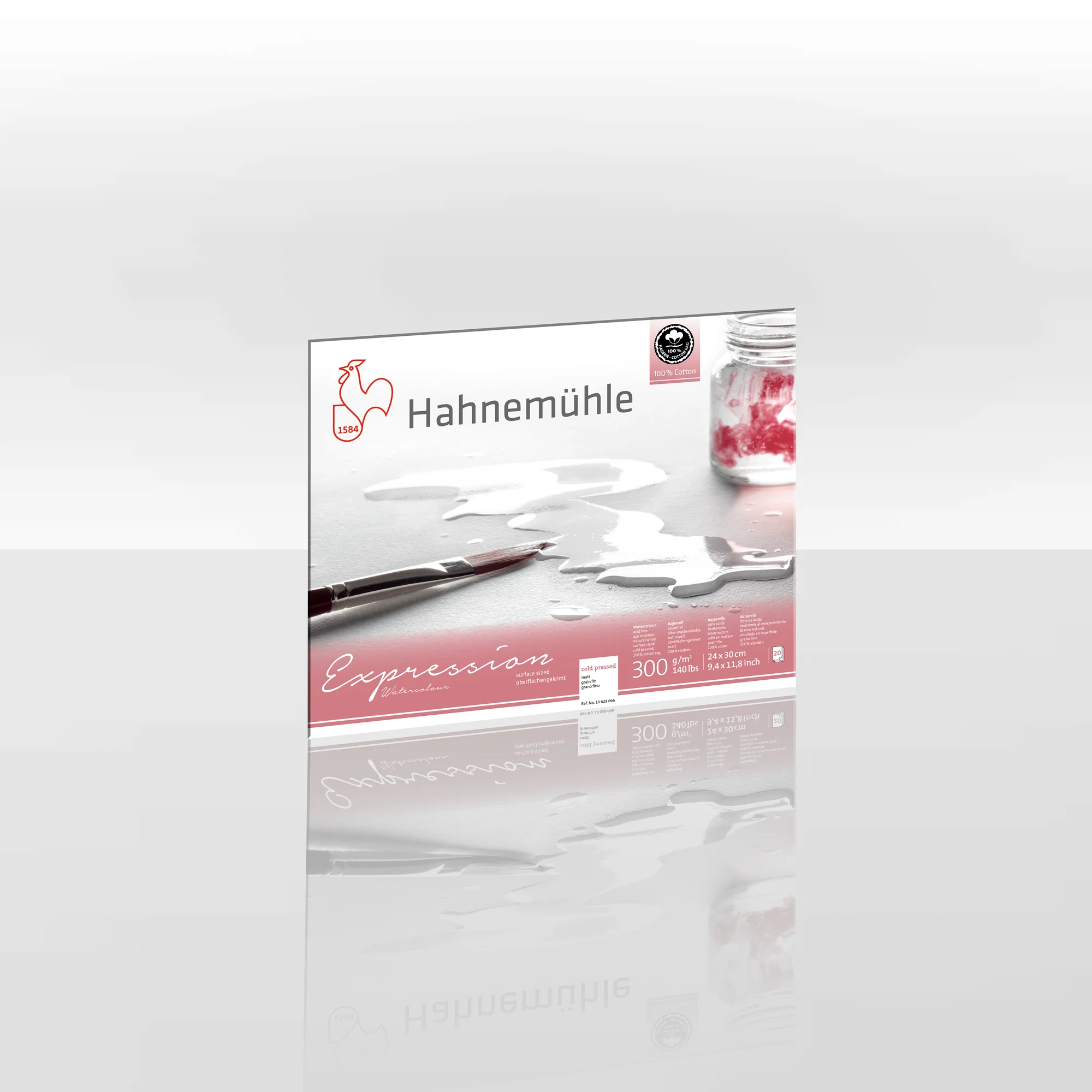 art supplies, watercolor paper, Hahnemuhle, white sheet, texture pad