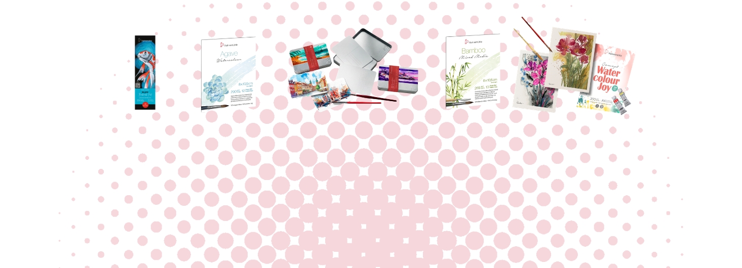 art supplies, watercolor, brush set, notebook, palette