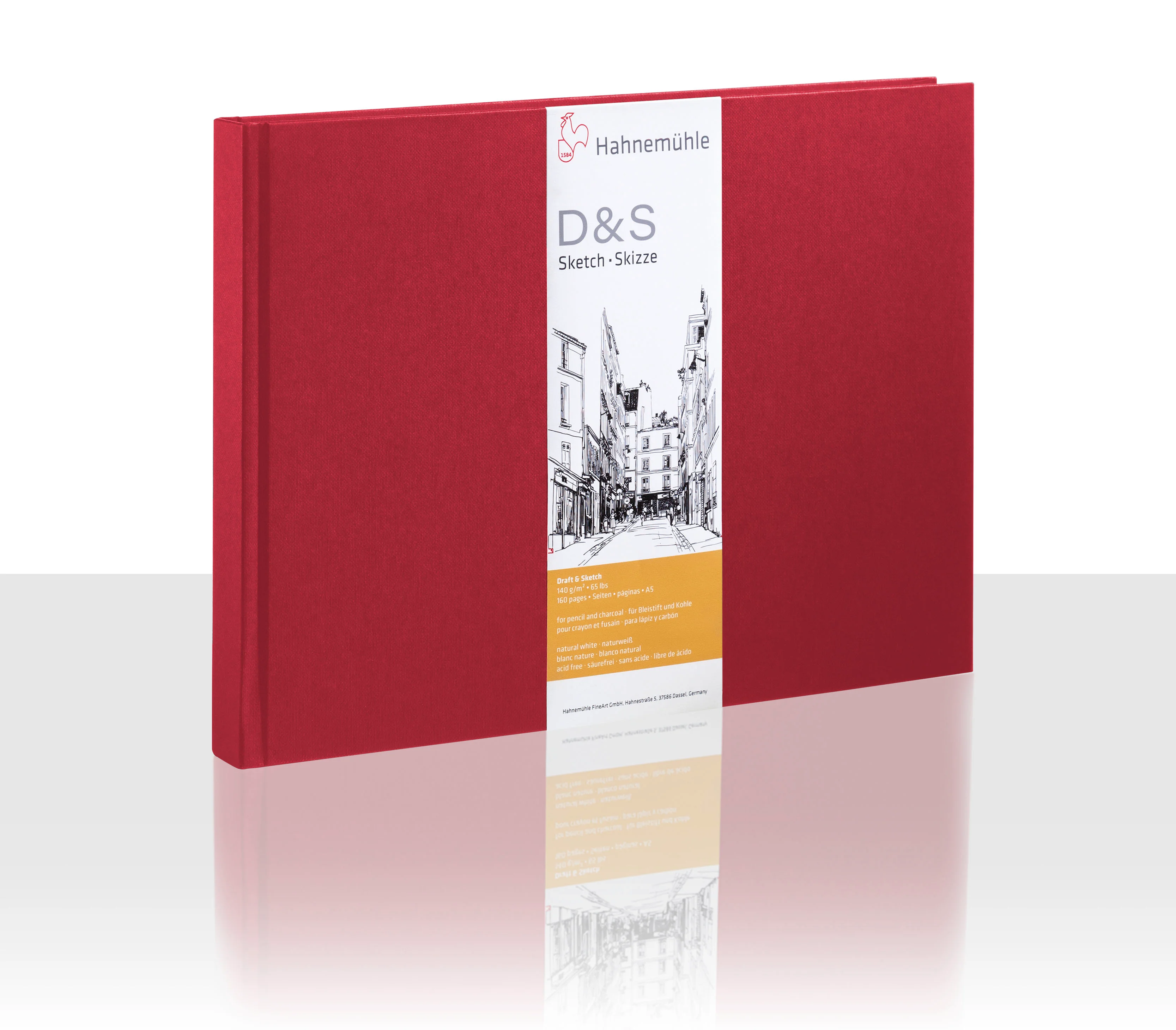 sketchbook, red cover, D&S sketch, hardcover, album