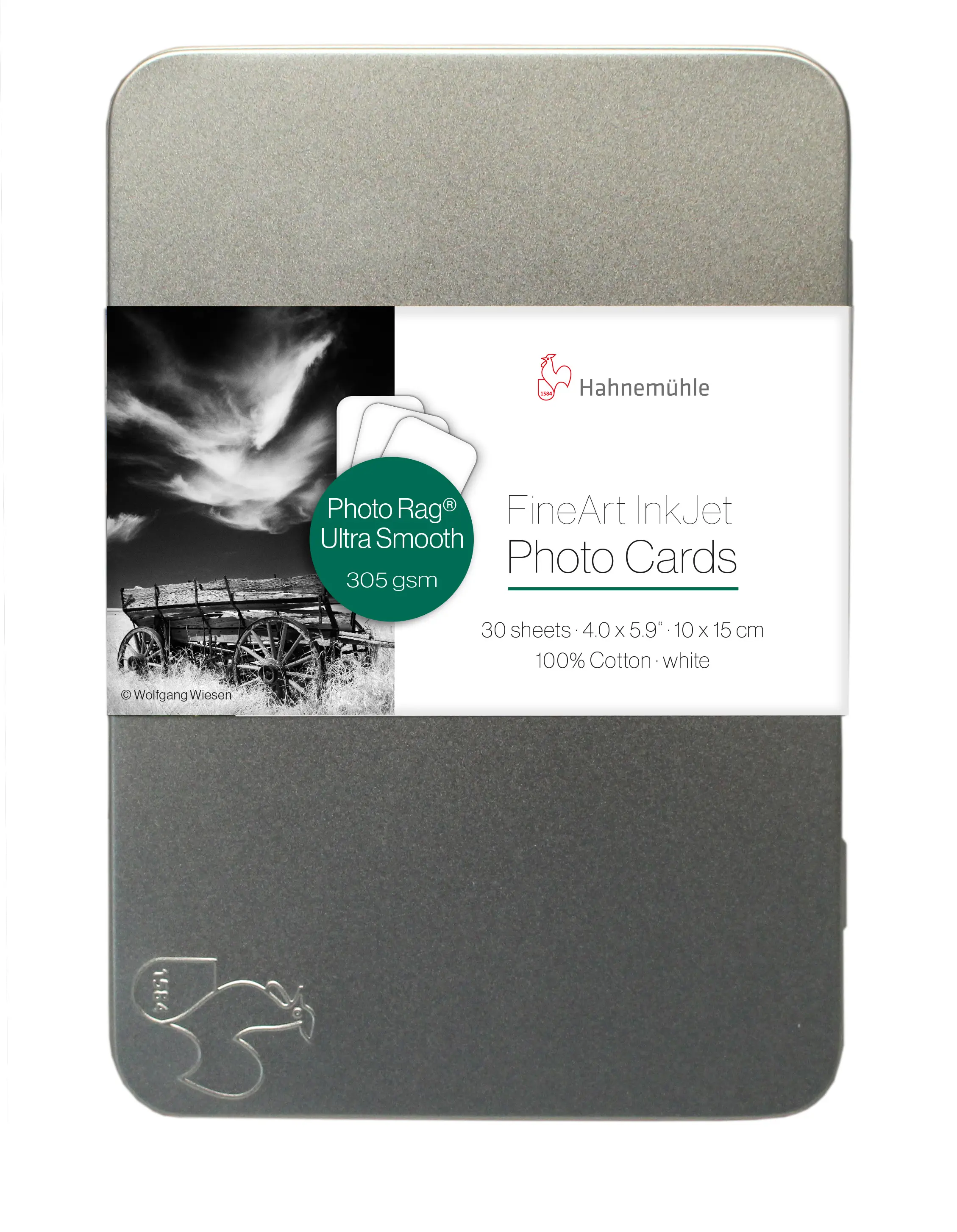 photo cards, inkjet, white cotton, 30 sheets, fine art