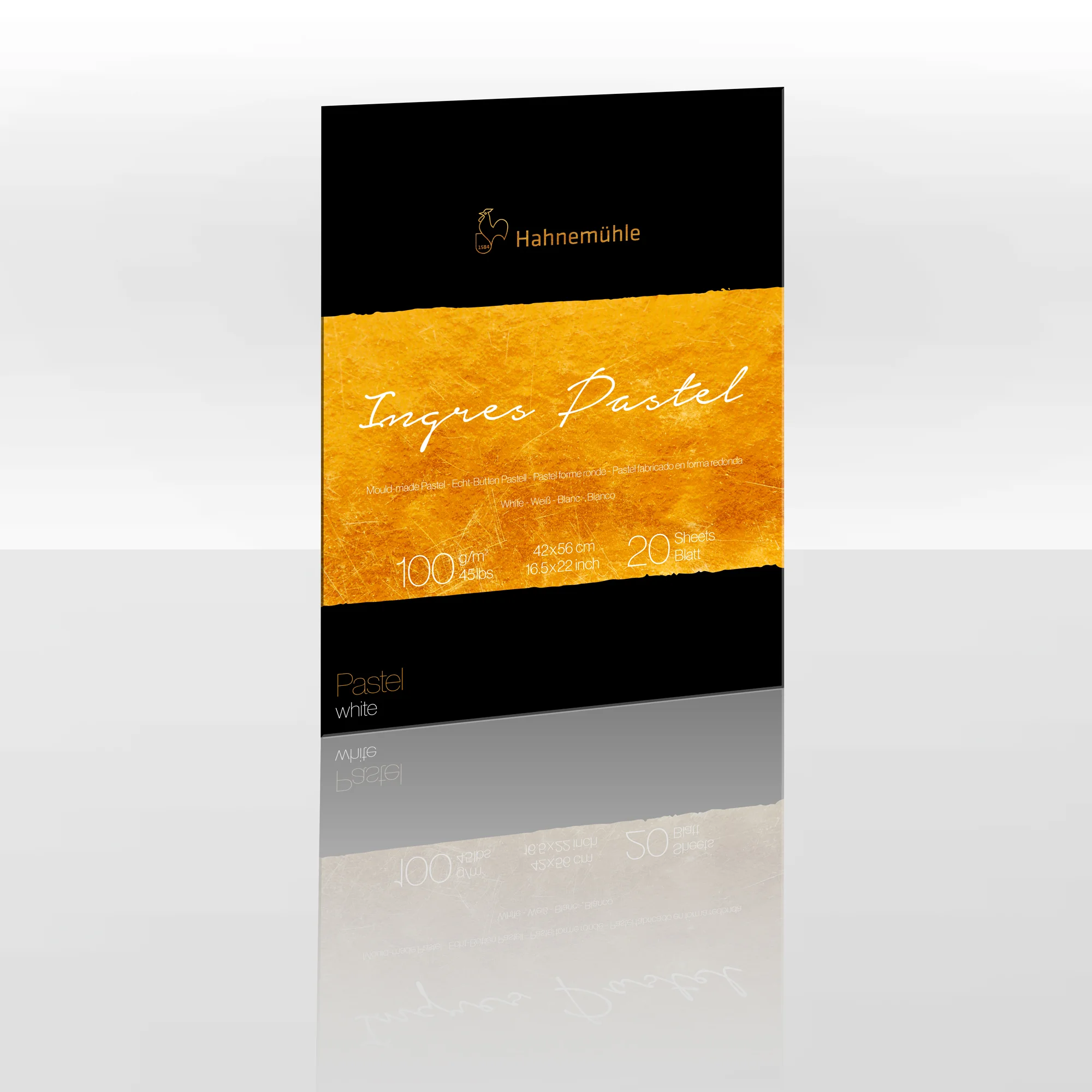 pastel paper, notebook cover, orange textured, white text, 20 sheets