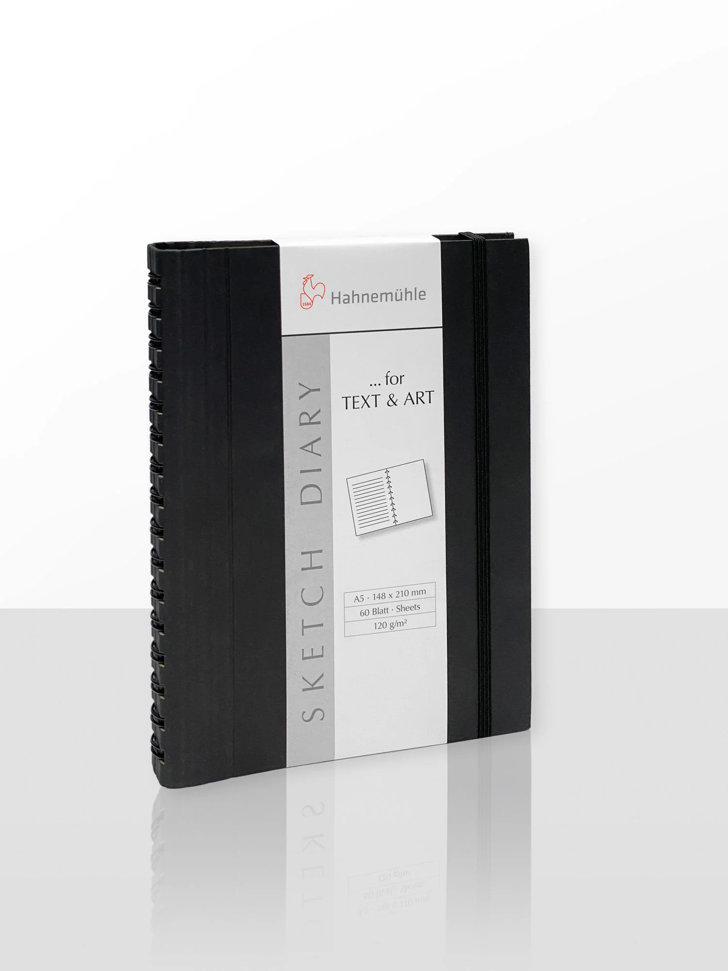 sketchbook, notebook, spiral-bound, black, paper pad