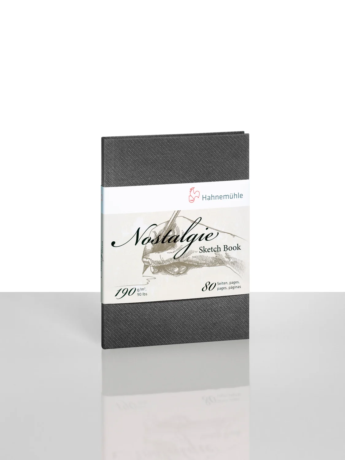 sketch book, notebook, hardcover, black cover, Nostalgie
