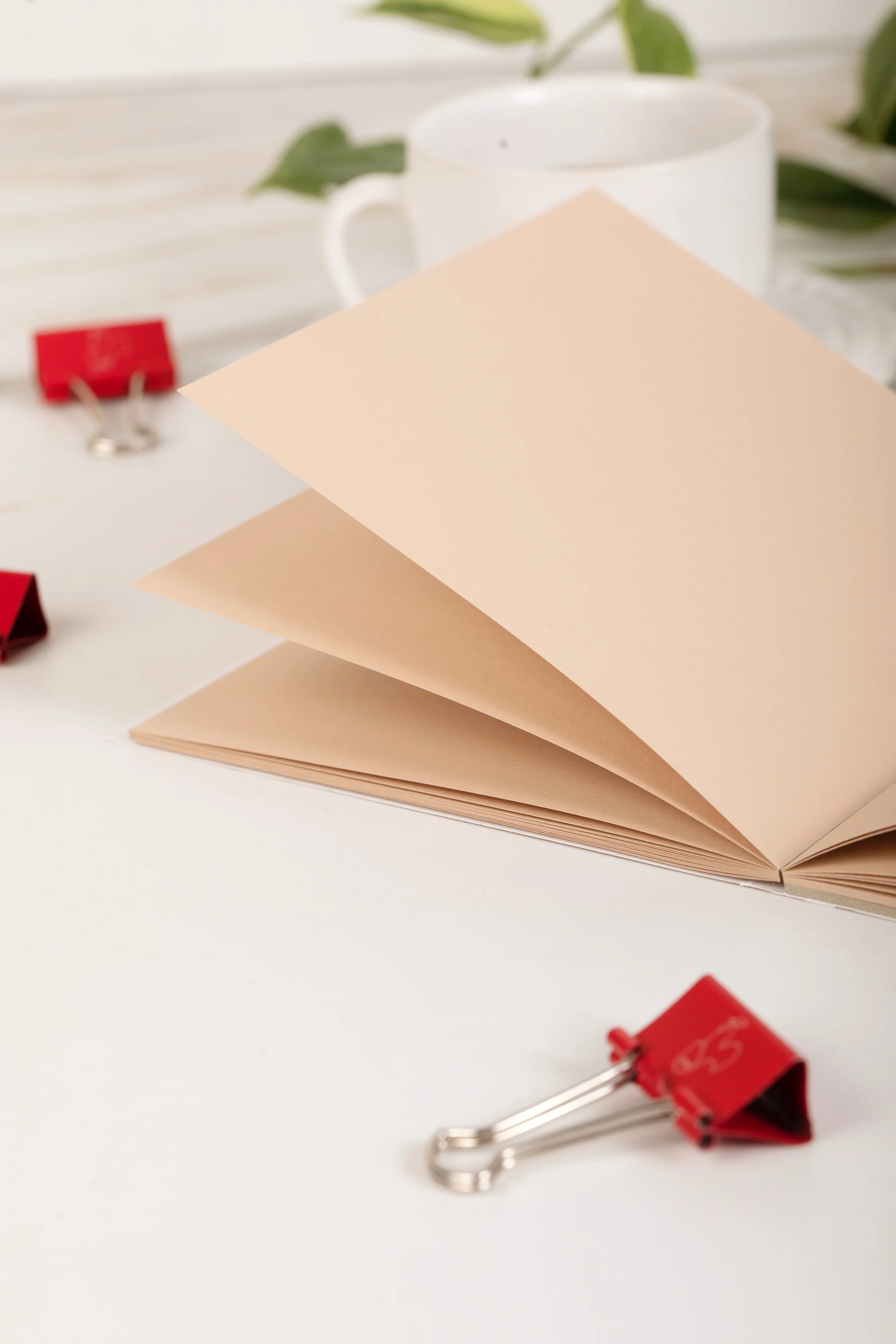 notebook, paper, beige, open, stationery
