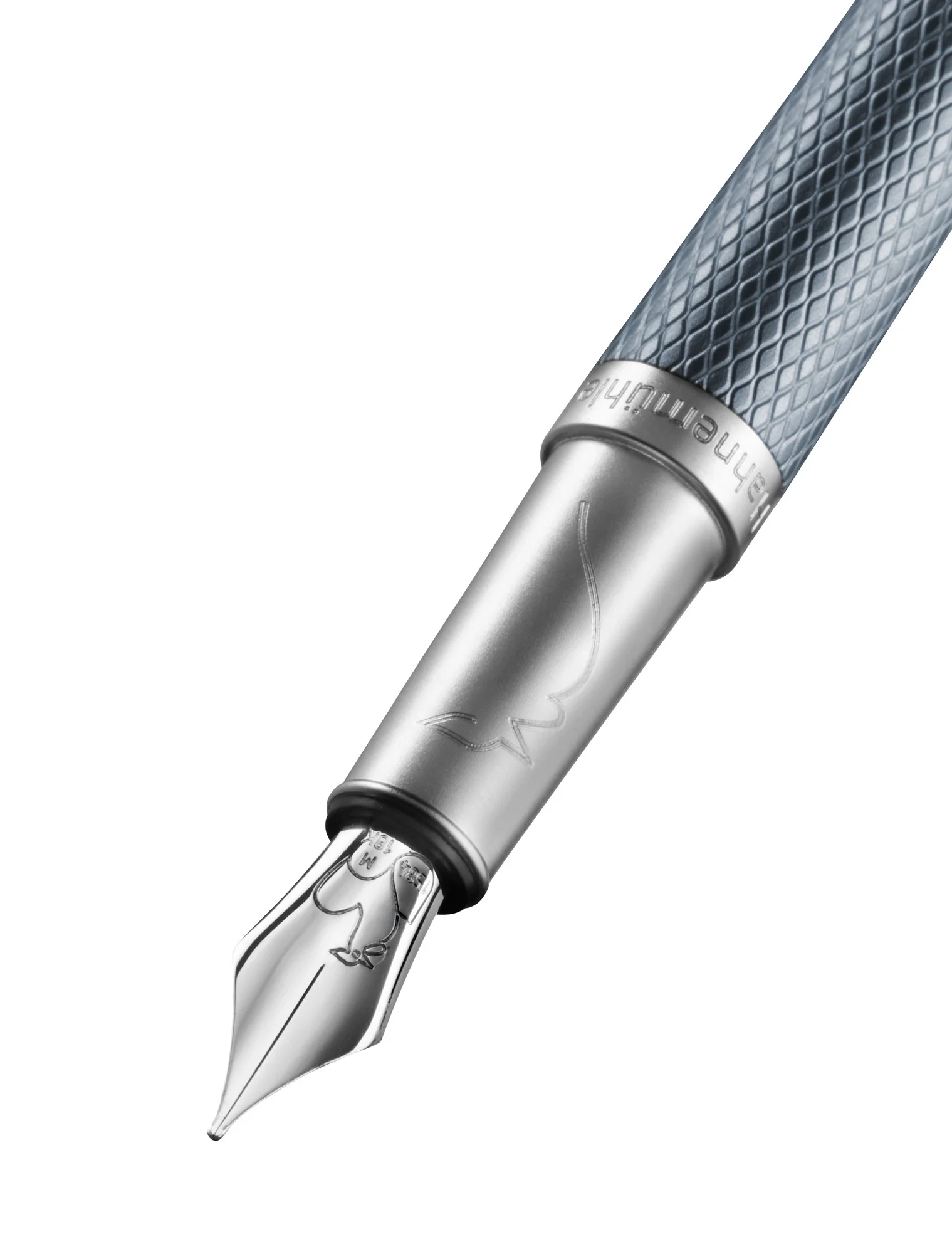 fountain pen, nib, fountain pen nib, metal grip, textured grip
