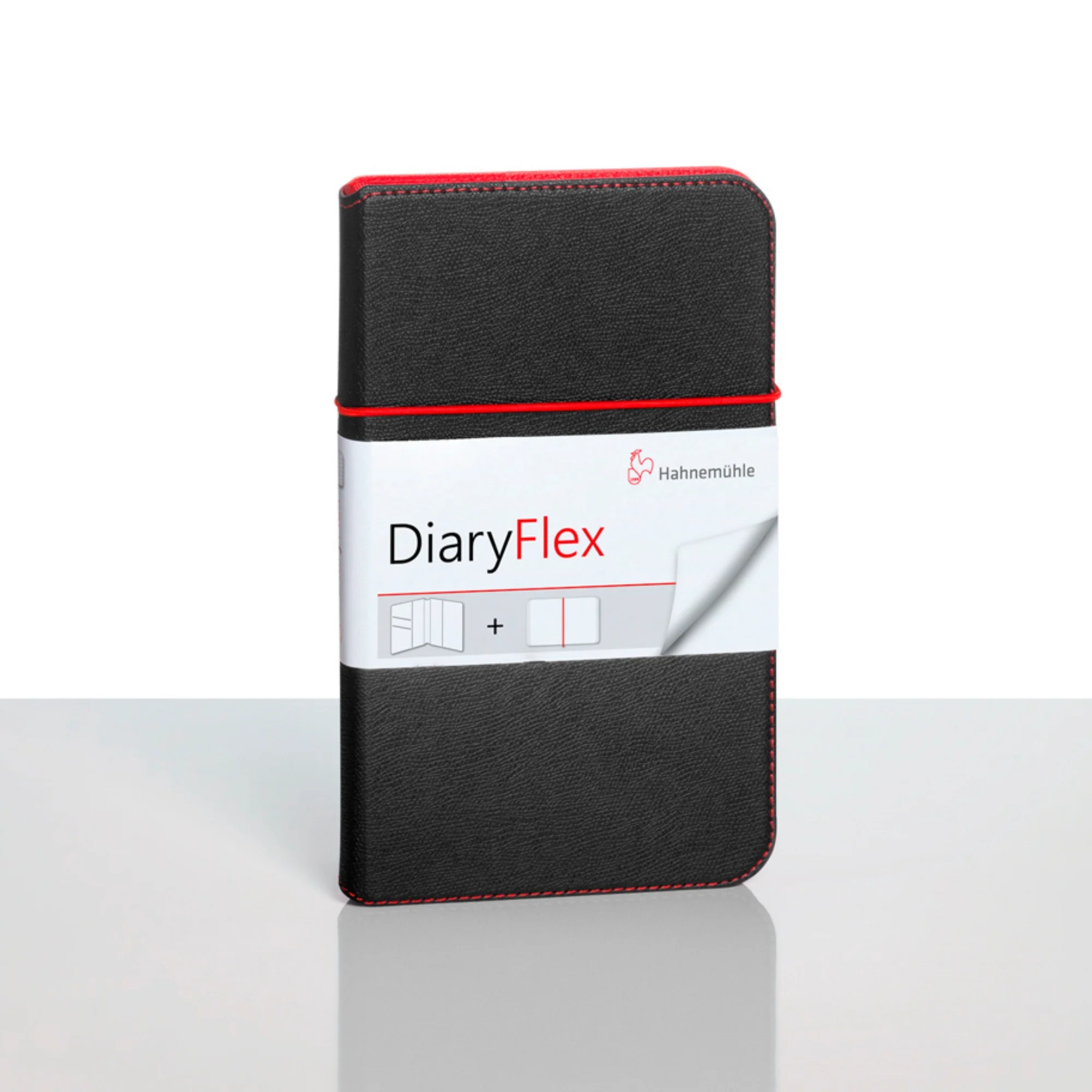cardholder, wallet, black, red-stitching, diaryflex