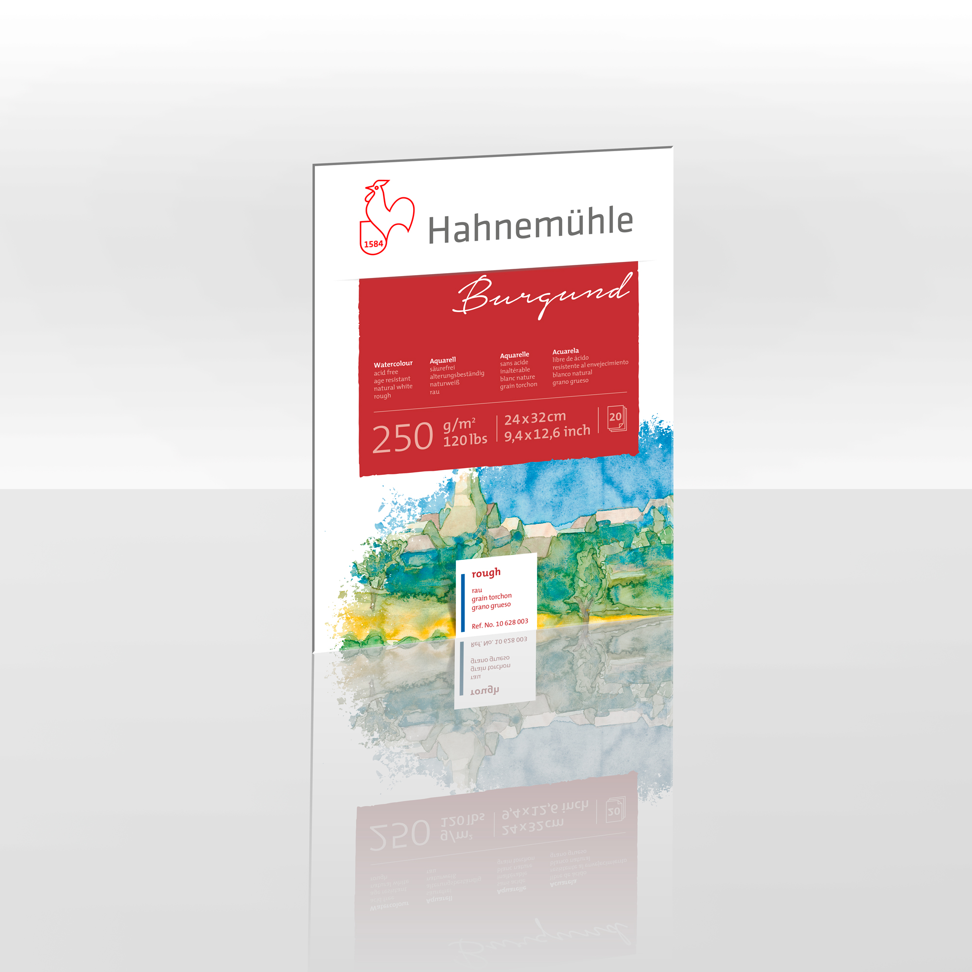 Burgund Burgund Watercolour Paper - Hahnemuehle
