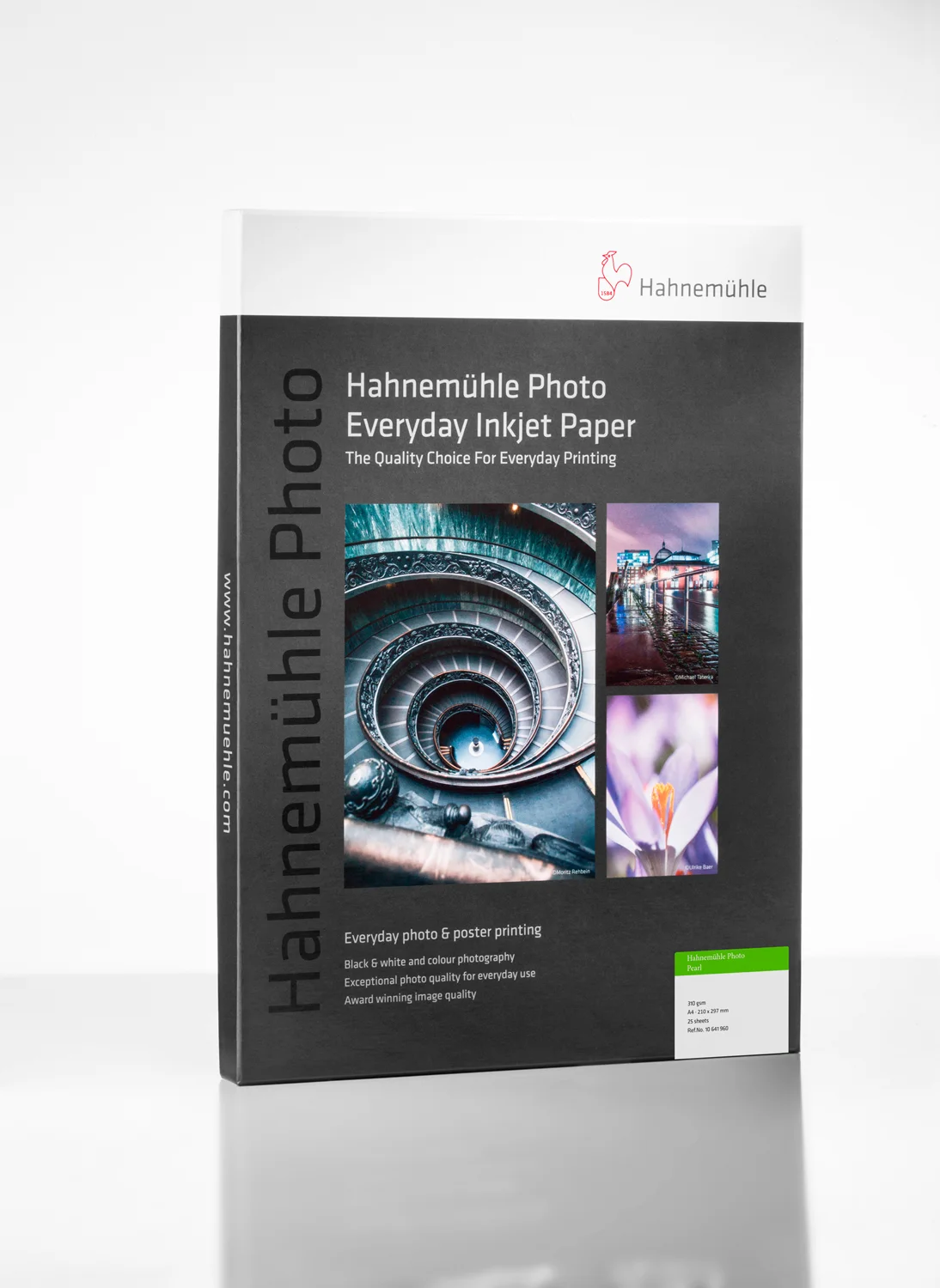 photobook, inkjet paper, packaging, spiral staircase photo, Hahnemühle