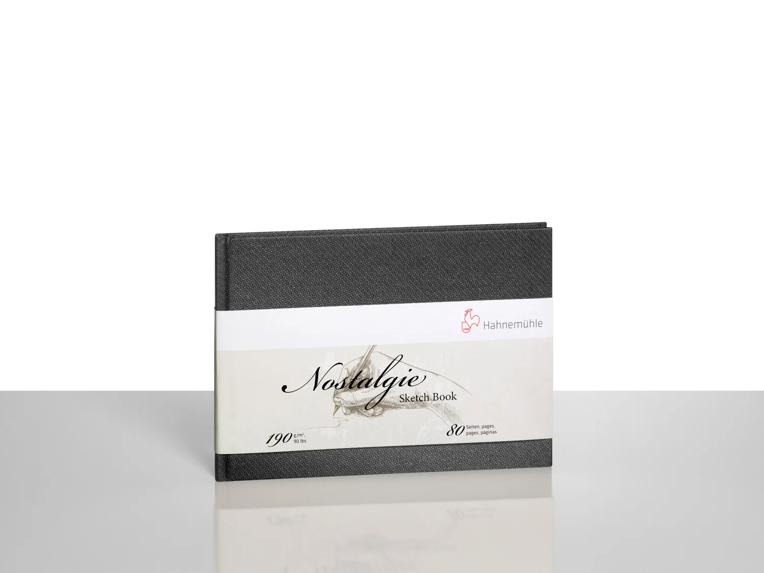 sketch book, notebook, black fabric, softcover, A5 style