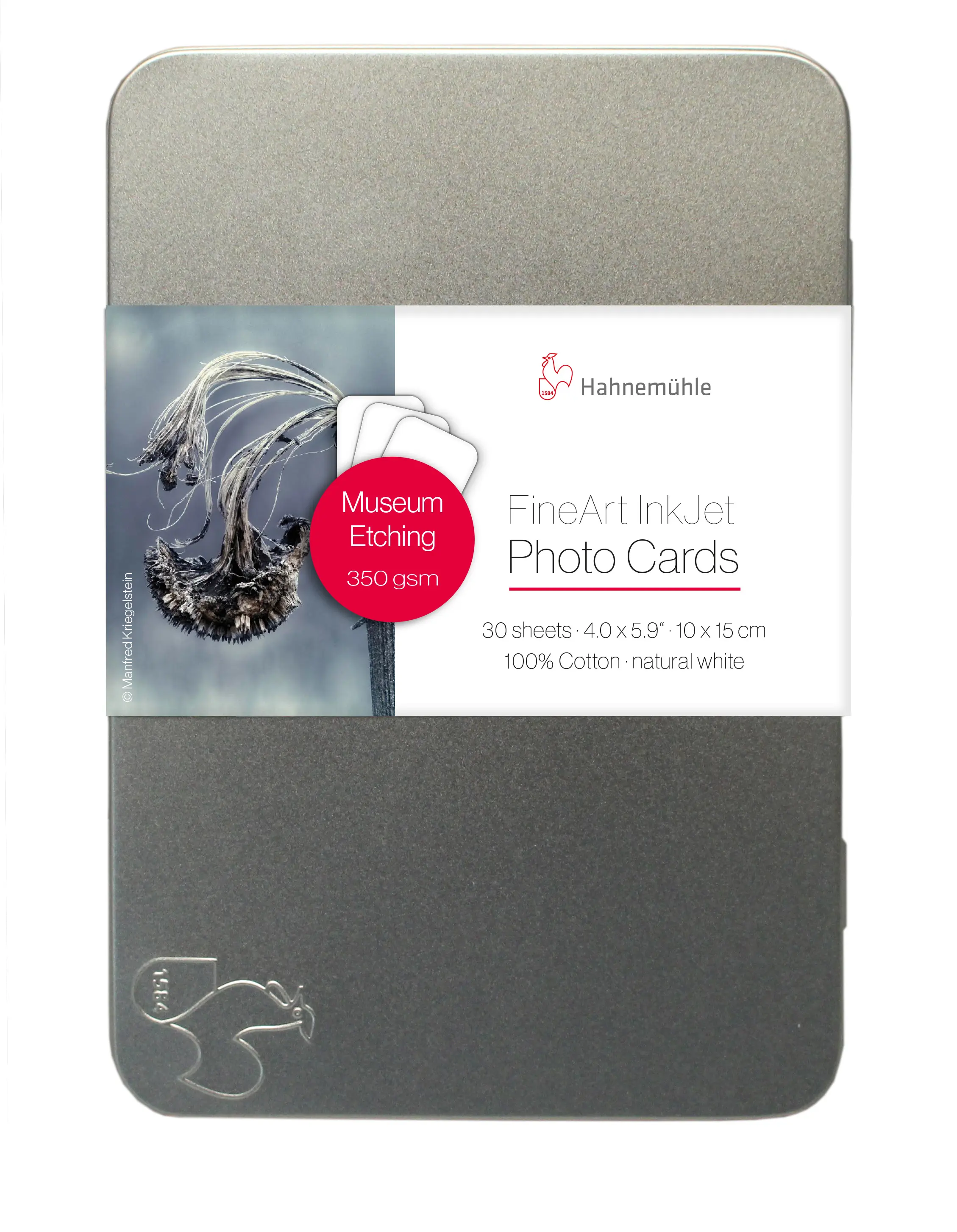 photo cards, inkjet, museum etching, cotton, white
