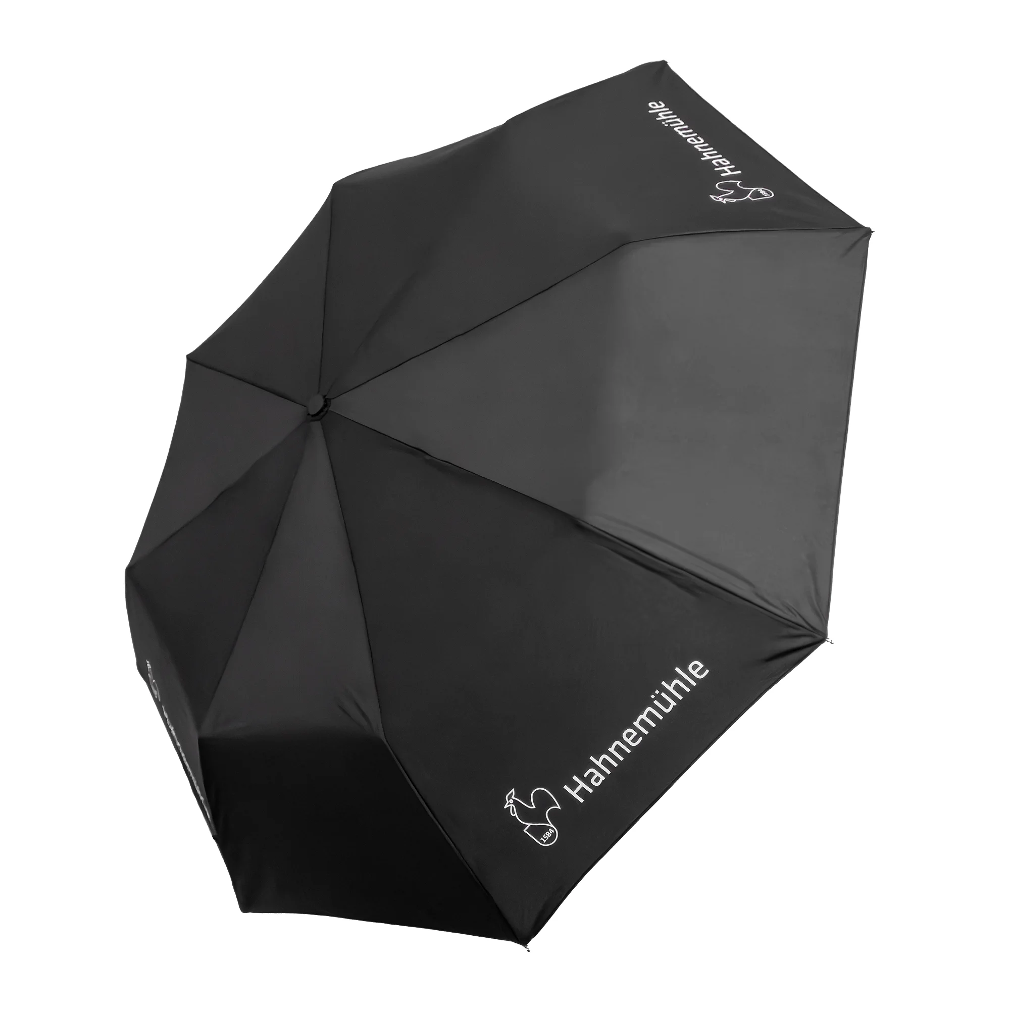 umbrella, parasol, black, folding, logo