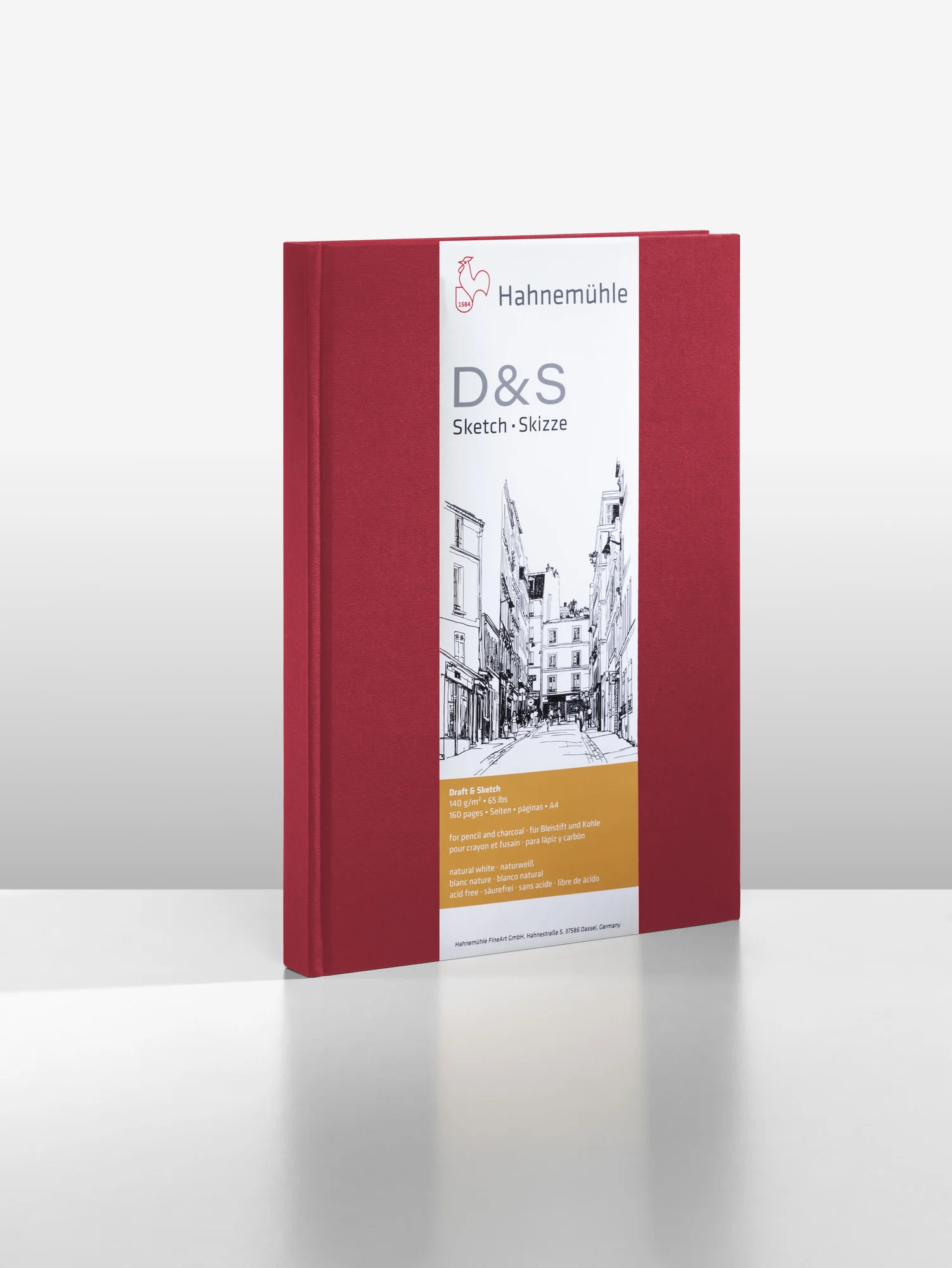 sketchbook, D&S, red cover, hardcover, paperbook