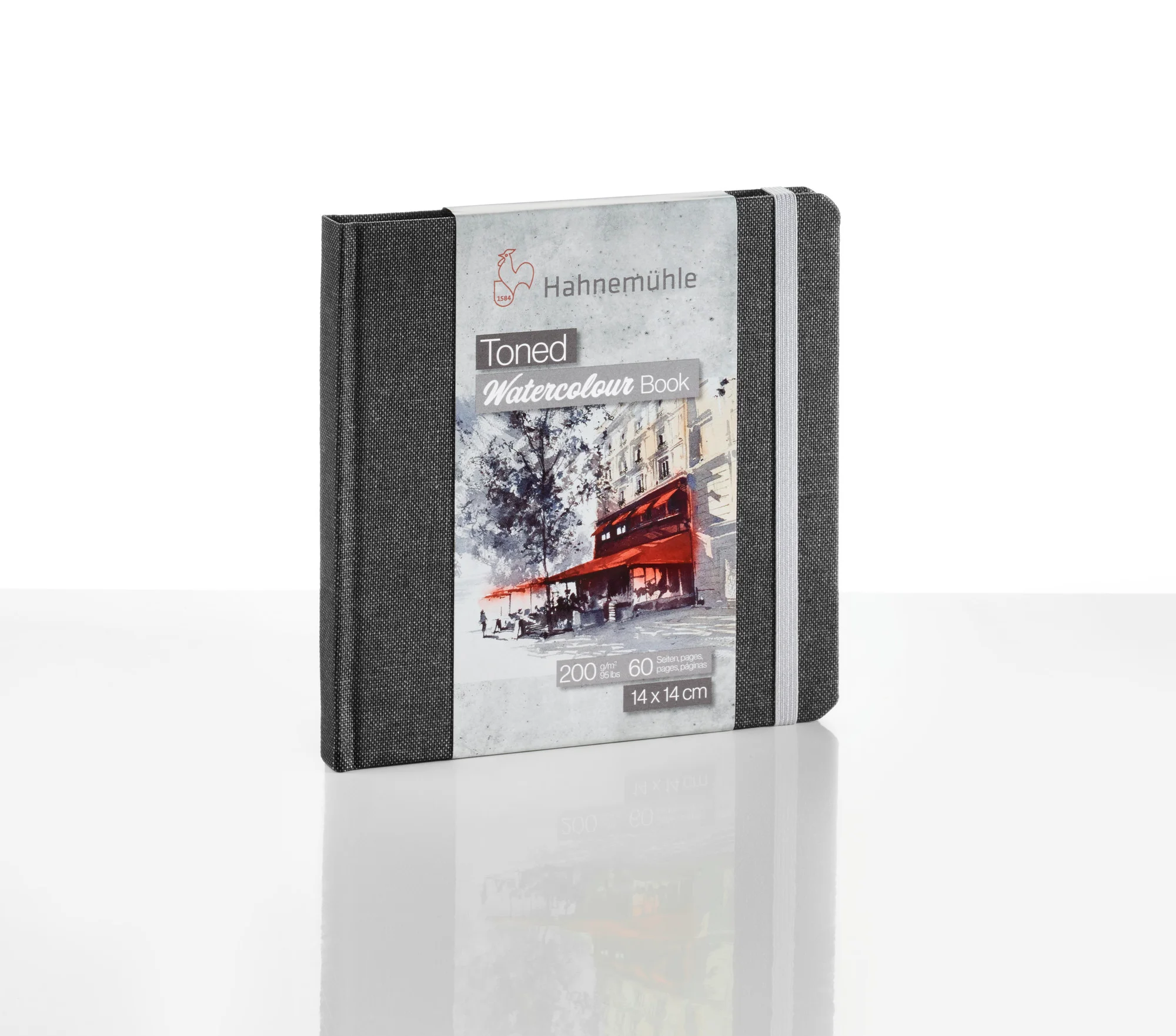 watercolor book, sketchbook, art supplies, tinted cover, 200 pages
